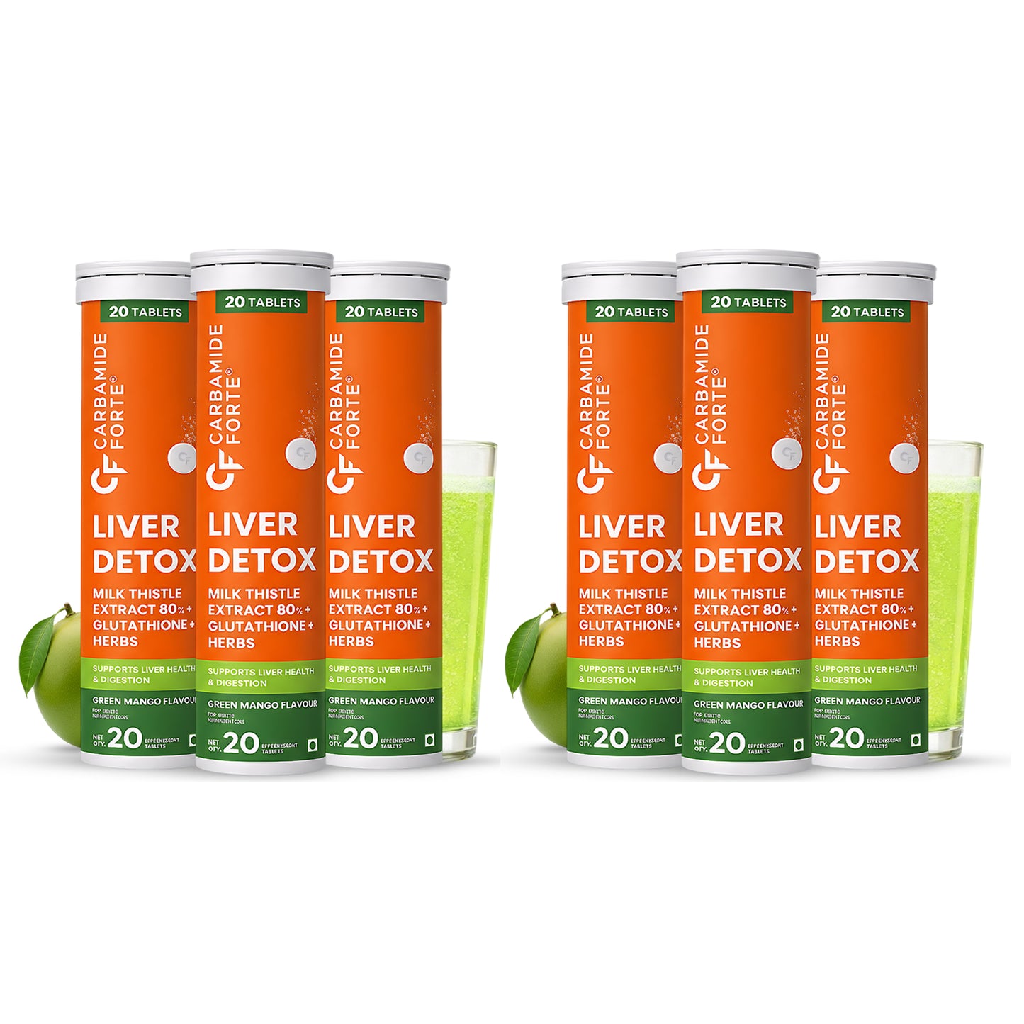 Liver Detox Effervescent Tablets for Daily Liver Health Support 60 Tablets