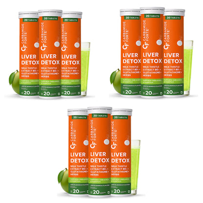 Liver Detox Effervescent Tablets for Daily Liver Health Support 60 Tablets