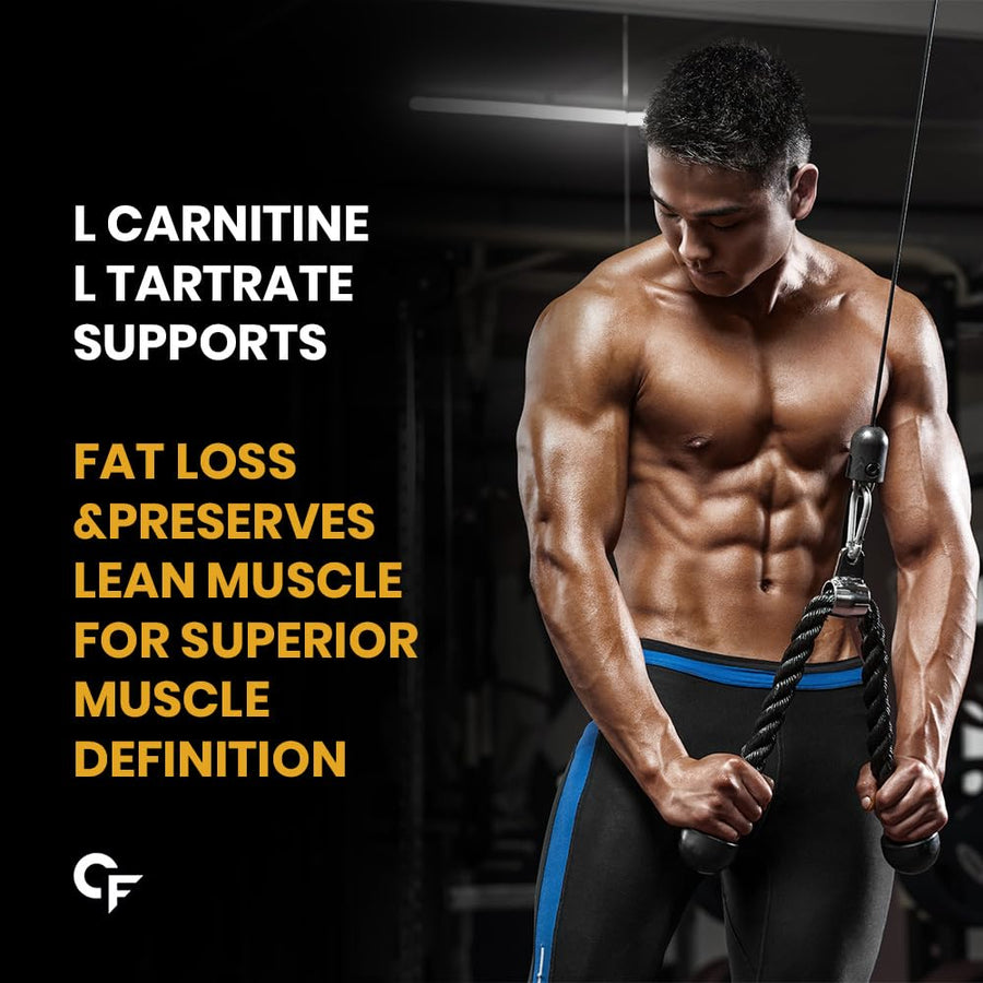 Carbamide Forte L Carnitine Powder for Men & Women | L-Carnitine L Tartrate 2000mg Supplement For Women & Men | L Carnitine Powder Pre Workout, Intra Workout & Post Workout Supplement | L Carnitine Supplement Mango Flavour - 150g