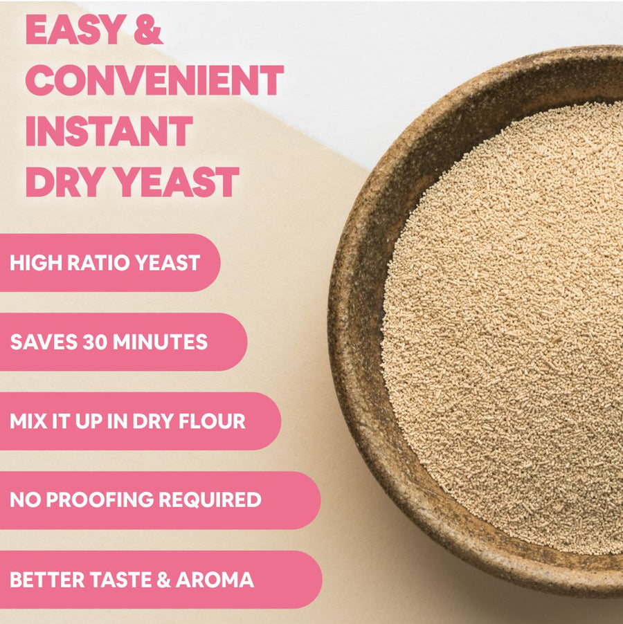 5:15PM Instant Dry Yeast Powder – Dry Active Yeast for Baking Bread and Pizza – 100g