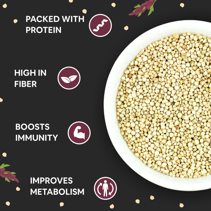 5:15PM Quinoa Seeds 1kg | 100% Organic White Quinoa Seeds for Weight Loss |Gluten Free Quinoa| Healthy Cereal for Breakfast| Rich in Protein, Fibre and Calcium – 1kg