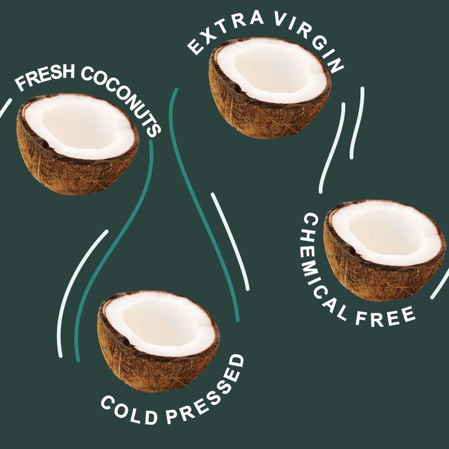 5:15PM Virgin Coconut Oil Cold Pressed – For Hair, Skin & Cooking │Raw & Unrefined –200ml