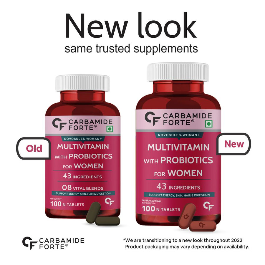 Carbamide Forte Multivitamin for Women with 43 Ingredients -100 Veg Tablets