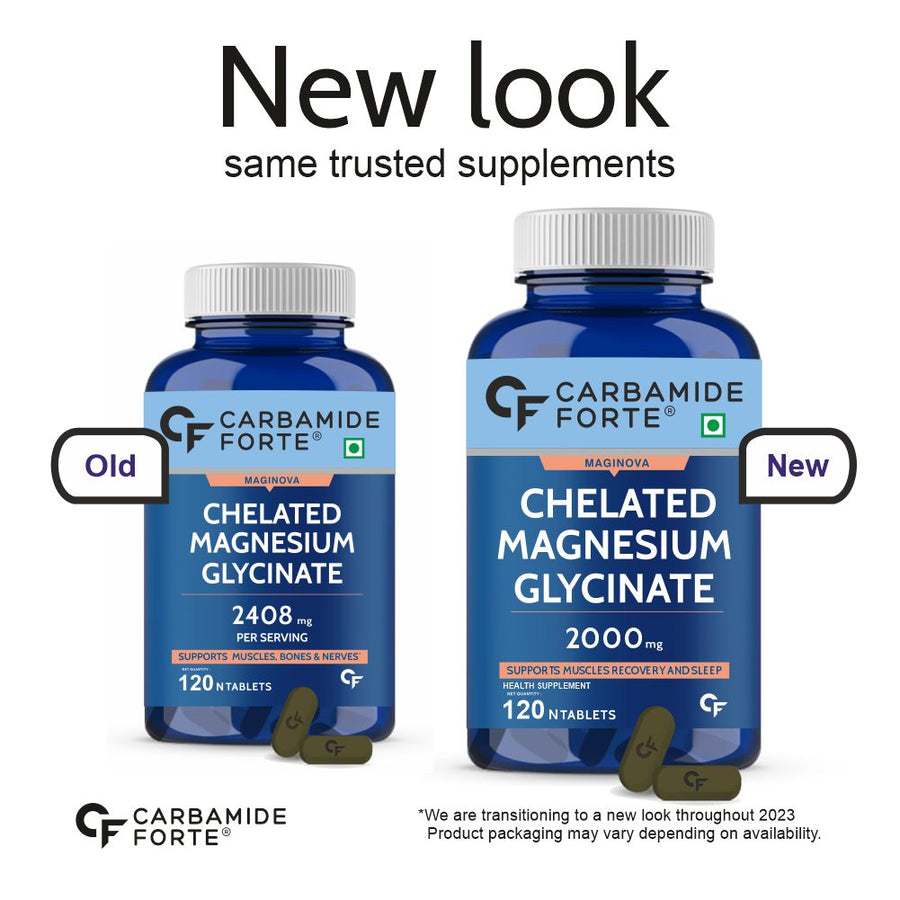 CF Chelated Magnesium Glycinate 2000mg Per Serving Supplement - 120 Veg Tablets