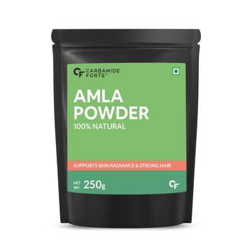 Carbamide Forte Amla Powder for Hair Growth & Skin Radiance for Men & Women | 100% Natural Indian Gooseberry powder, Free from Preservatives & Chemicals - 250g