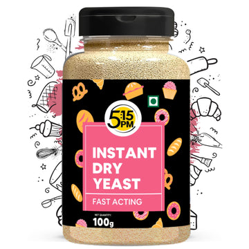 5:15PM Instant Dry Yeast Powder – Dry Active Yeast for Baking Bread and Pizza – 100g