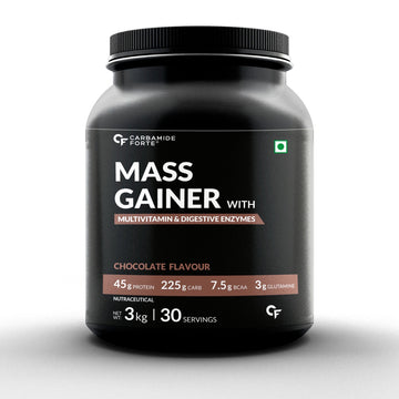 Carbamide Forte Mass Gainer with Multivitamin & Digestive Enzymes- For Gym Goers - 3kg