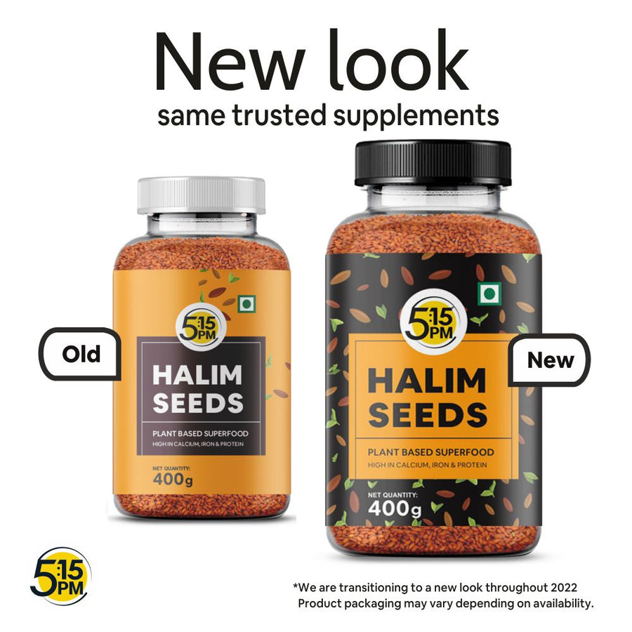 5:15PM Halim Seeds | Aliv Seeds for Eating & Hair Growth | Haleem Seeds | Garden Cress Seeds| Asaliya Seeds - Immunity Booster Superfood – 400g
