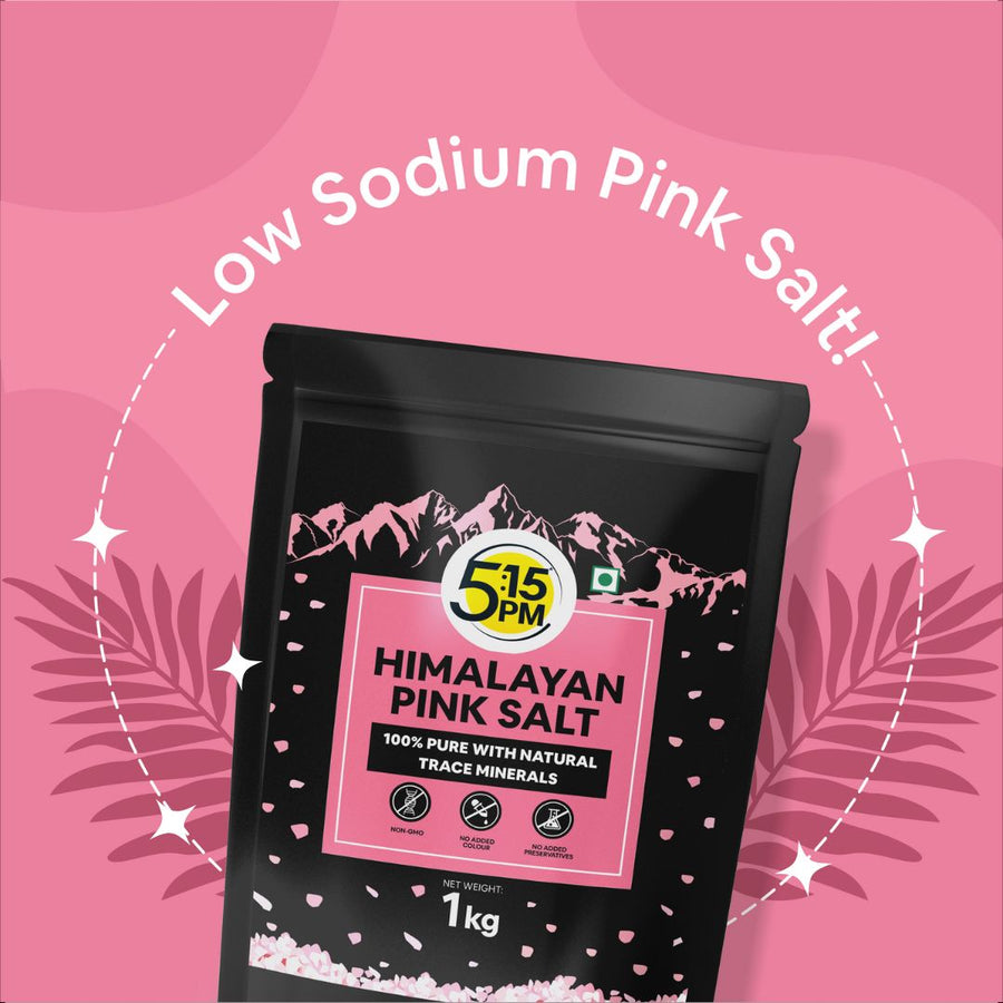 5:15PM Himalayan Pink Rock Salt | 100% Pure Pink Salt with Natural Trace Minerals | Gourmet Quality Himalayan Rock Salt |For Healthy Cooking – 1kg