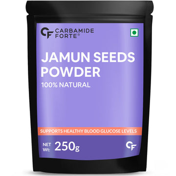 Carbamide Forte Jamun Seeds Powder for Healthy Blood Sugar Levels, Blood Purification & Detoxification | 100% Natural with No Added Preservatives - 250g