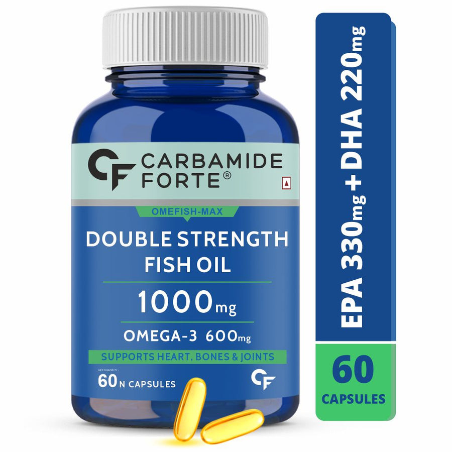 CF Double Strength Omega 3 Fish Oil 1000mg (330mg EPA & 220mg DHA) - 60 Capsules